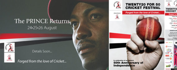 Twenty20 For 50 Cricket Festival Advertising Campaign