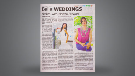 Belle WEDDINGS scores with MARTHA STEWART