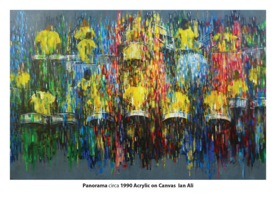 "Panorama", circa 1990, Acyrlic on Canvas, by Ian Ali